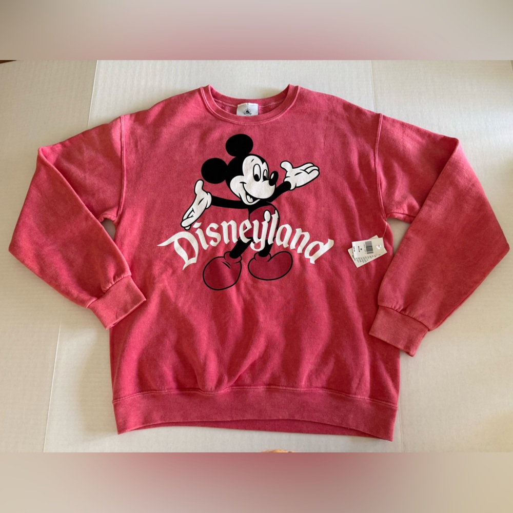 Disneyland Red Mickey Mouse Pullover Sweatshirt